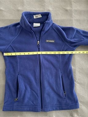 Kids Medium Columbia Royal Blue Full-Zip Fleece Jacket